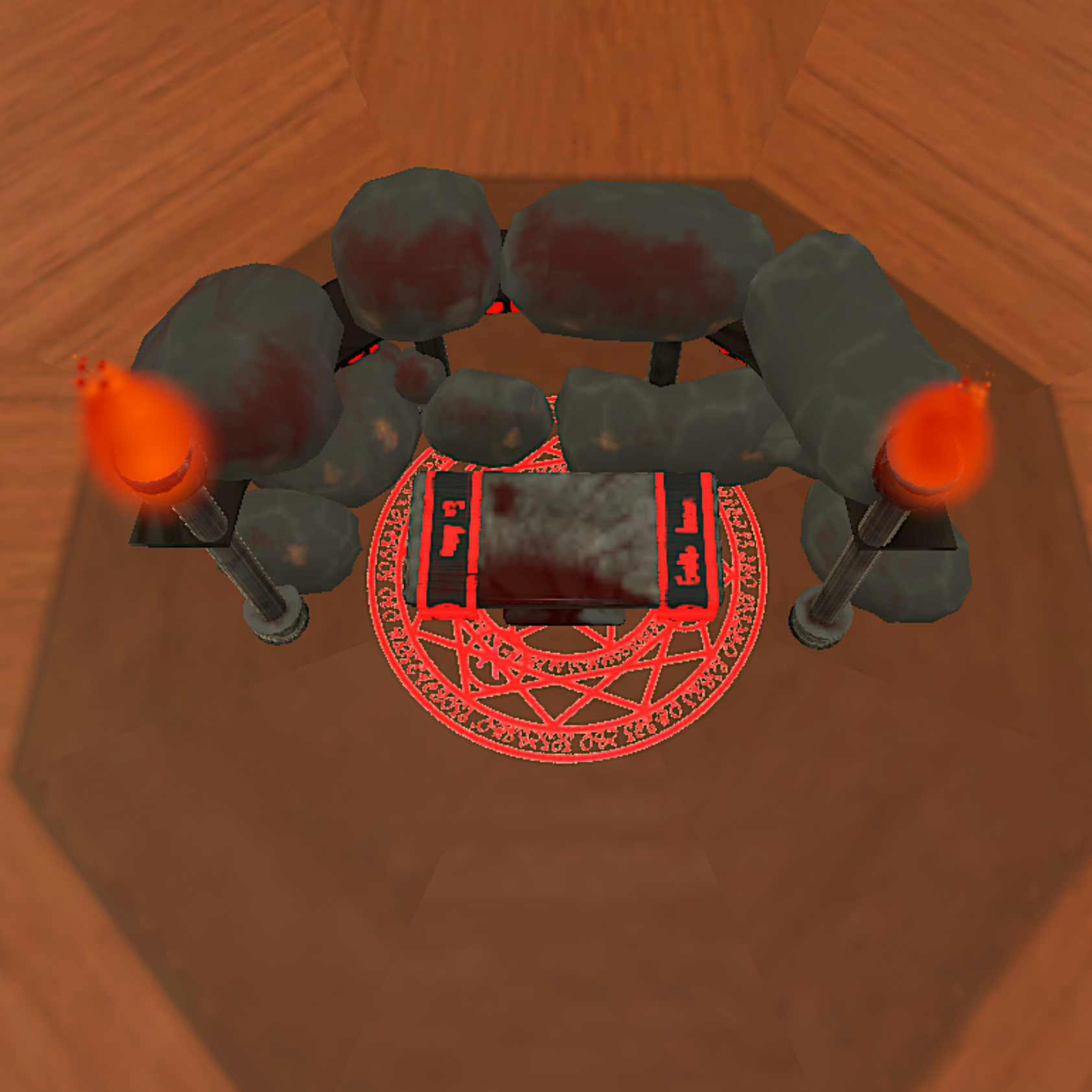 Animated satanic stones