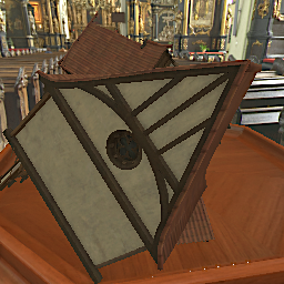 Red Castle Town Ornaments