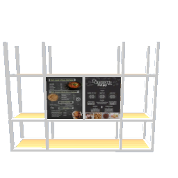 Ceiling shelf for bakery 2 preview