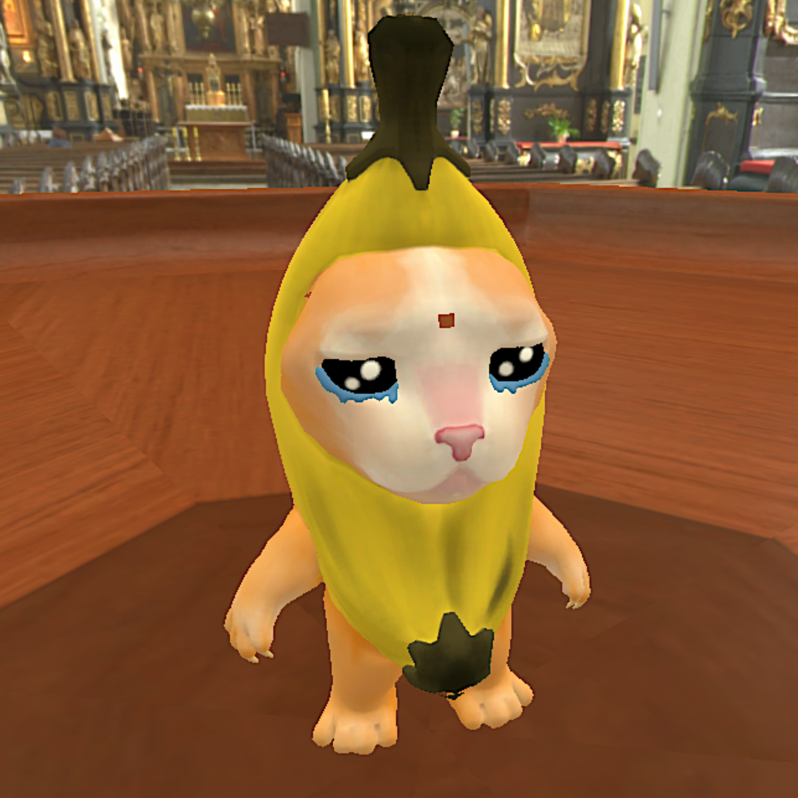 Sad banana cat