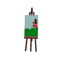 easel with art 2