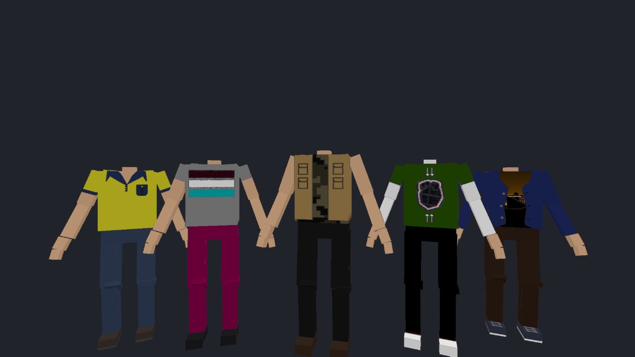 YM's Generic Clothing Pack #3(Light Skintone)