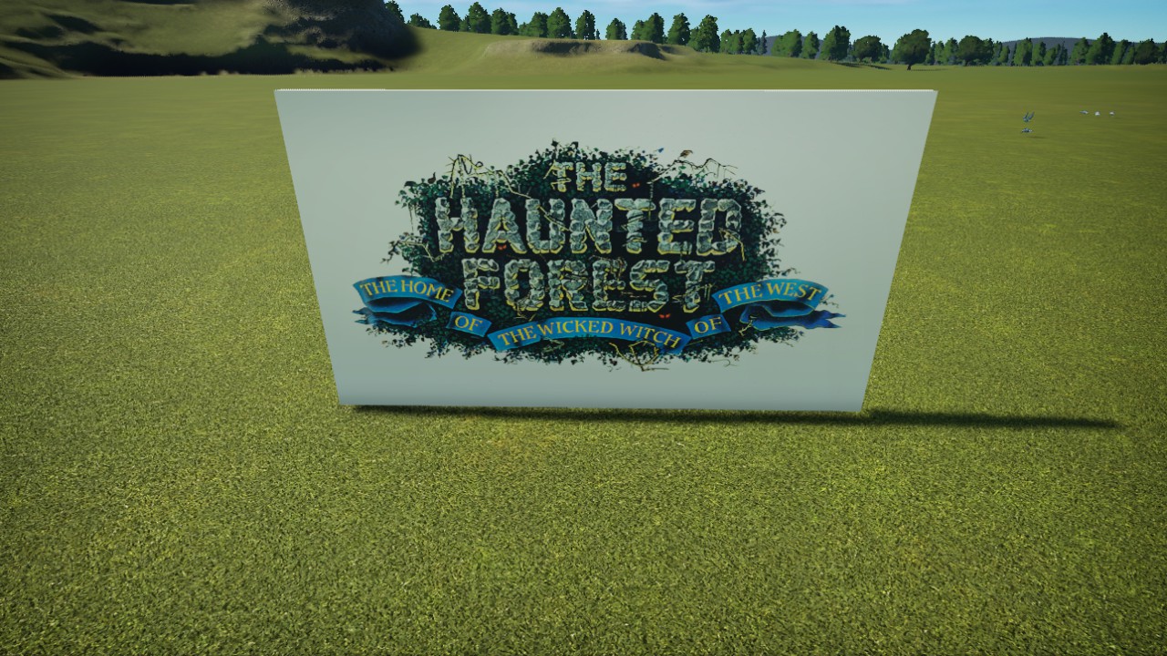 OZ-HauntedForestSign4mX2.25m