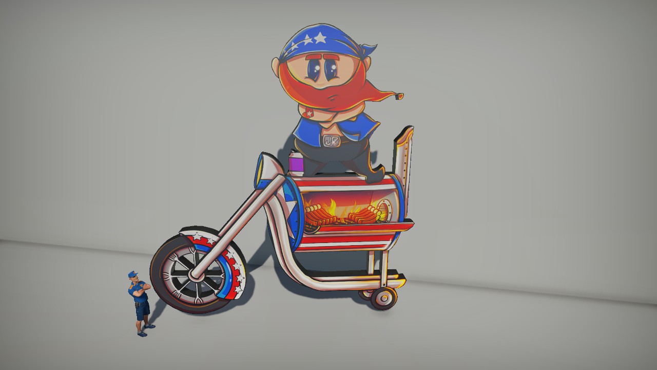 ProjectPlanco - Justin Ribbin Bike - 7.5m - Glow - Design by Chant