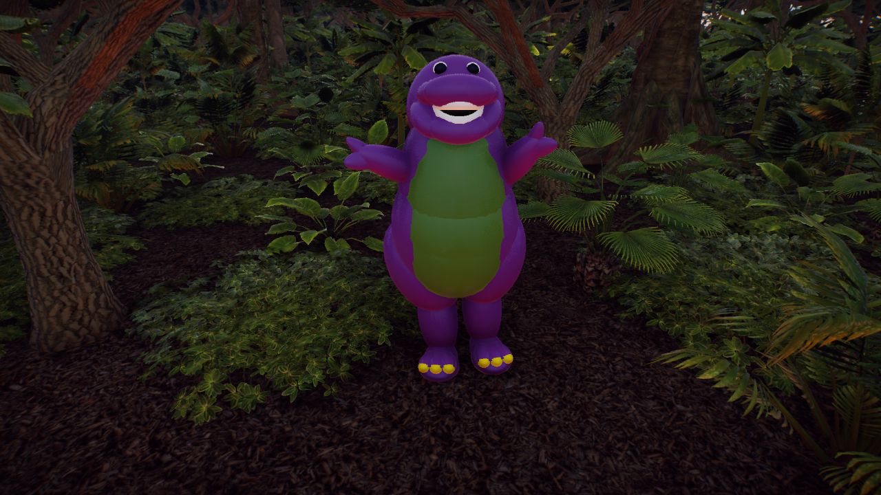 Legally distinct purple dinosaur