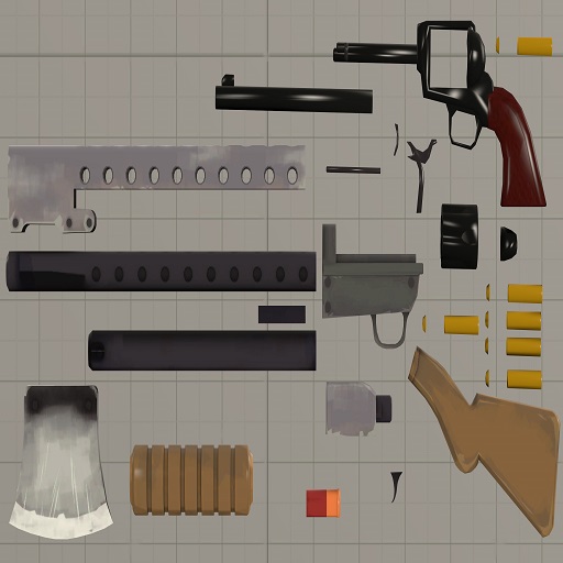Team Fortress 2 Enhanced Small Weapons Pack #6 (Props)