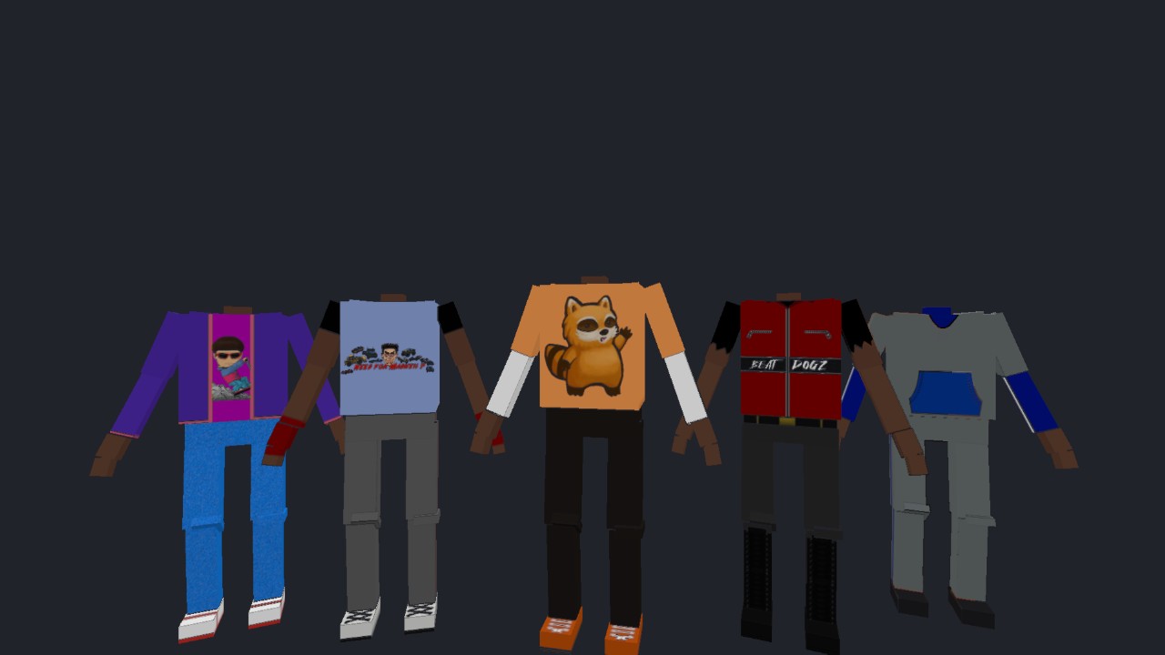 YM's Random Body Textures #8(Dark Skintone)