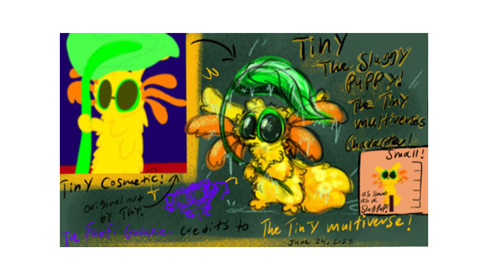 Tiny The Sluggy Puppy. Proghfox's Character!