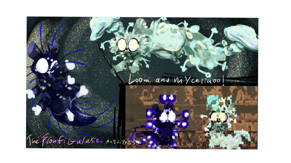 Some Of My Two Fancy Sloog Ocs! Loomi and Myceliuoo! :3