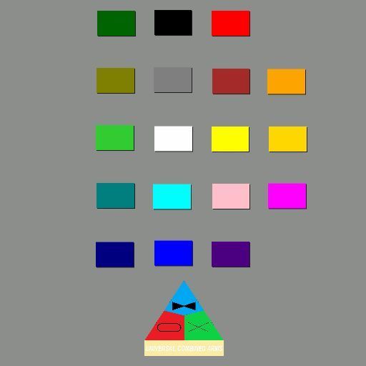 Universal Map Marker Colours