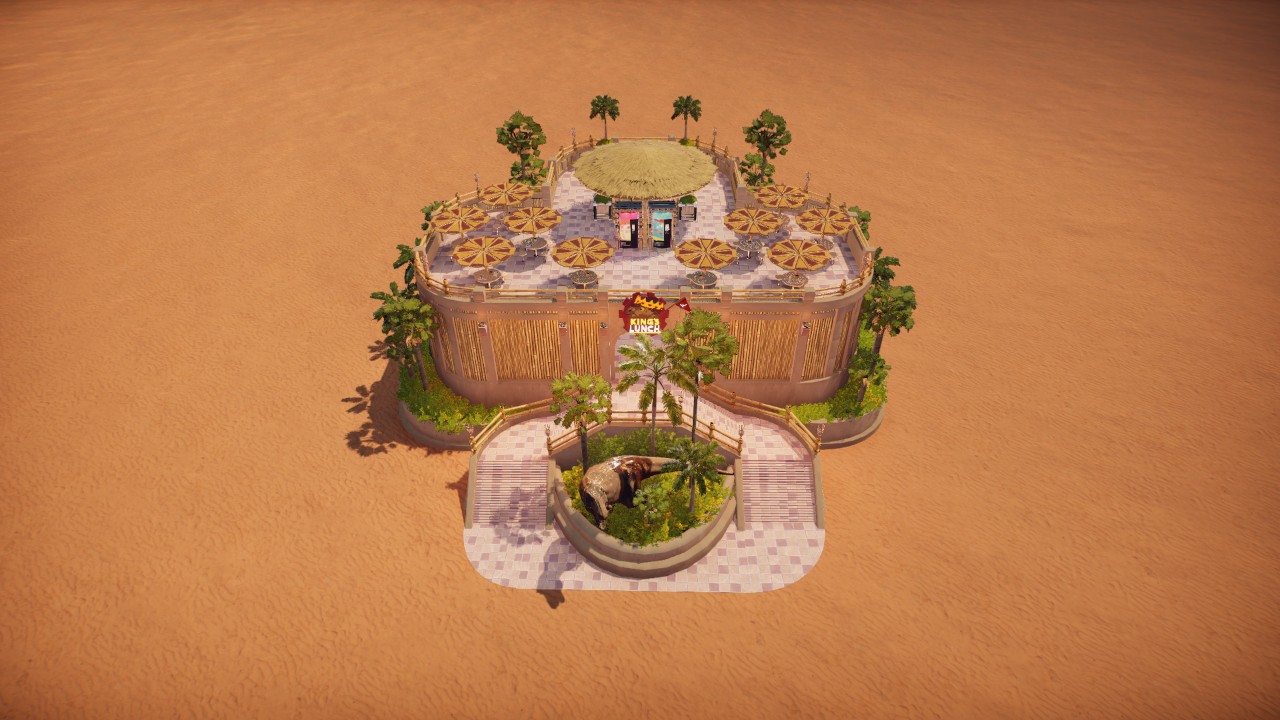 Giant tropical restaurant / Restaurate tropical gigante.