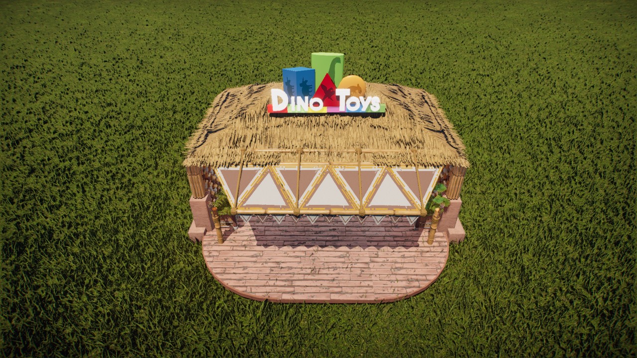 Tropical stuffed animal store / Tienda de peluches tropical.