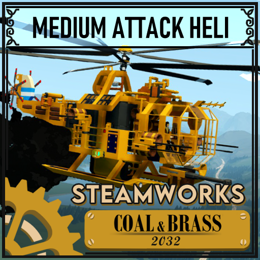 Steampunk Medium Attack Helicopter 'Grandioso'