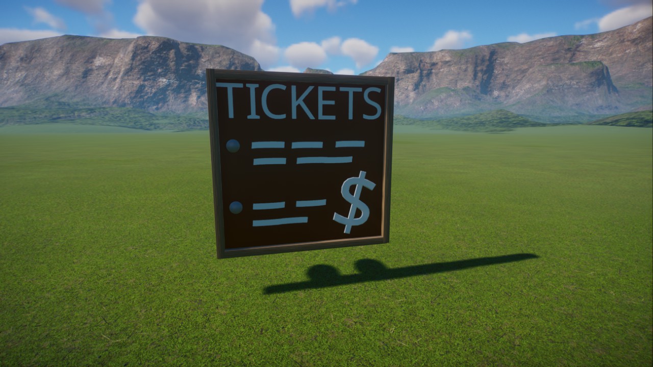 Tickets Price Sign preview