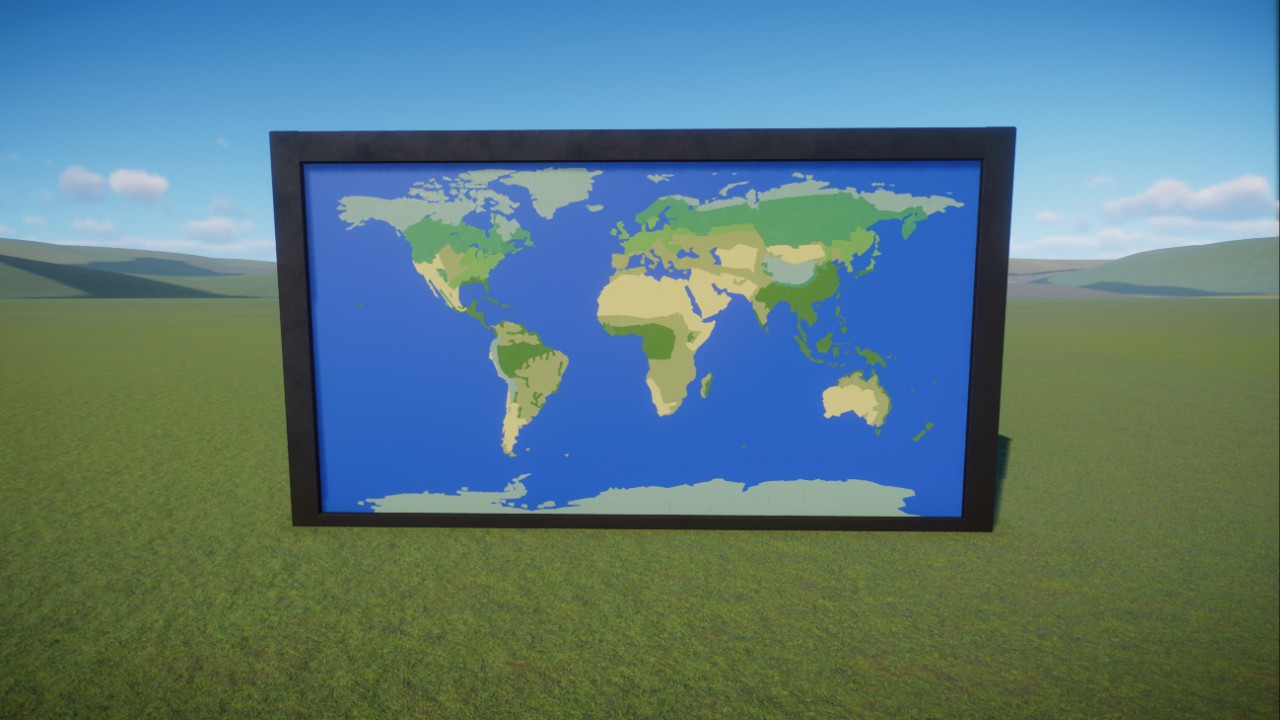 World map with planet zoo biomes