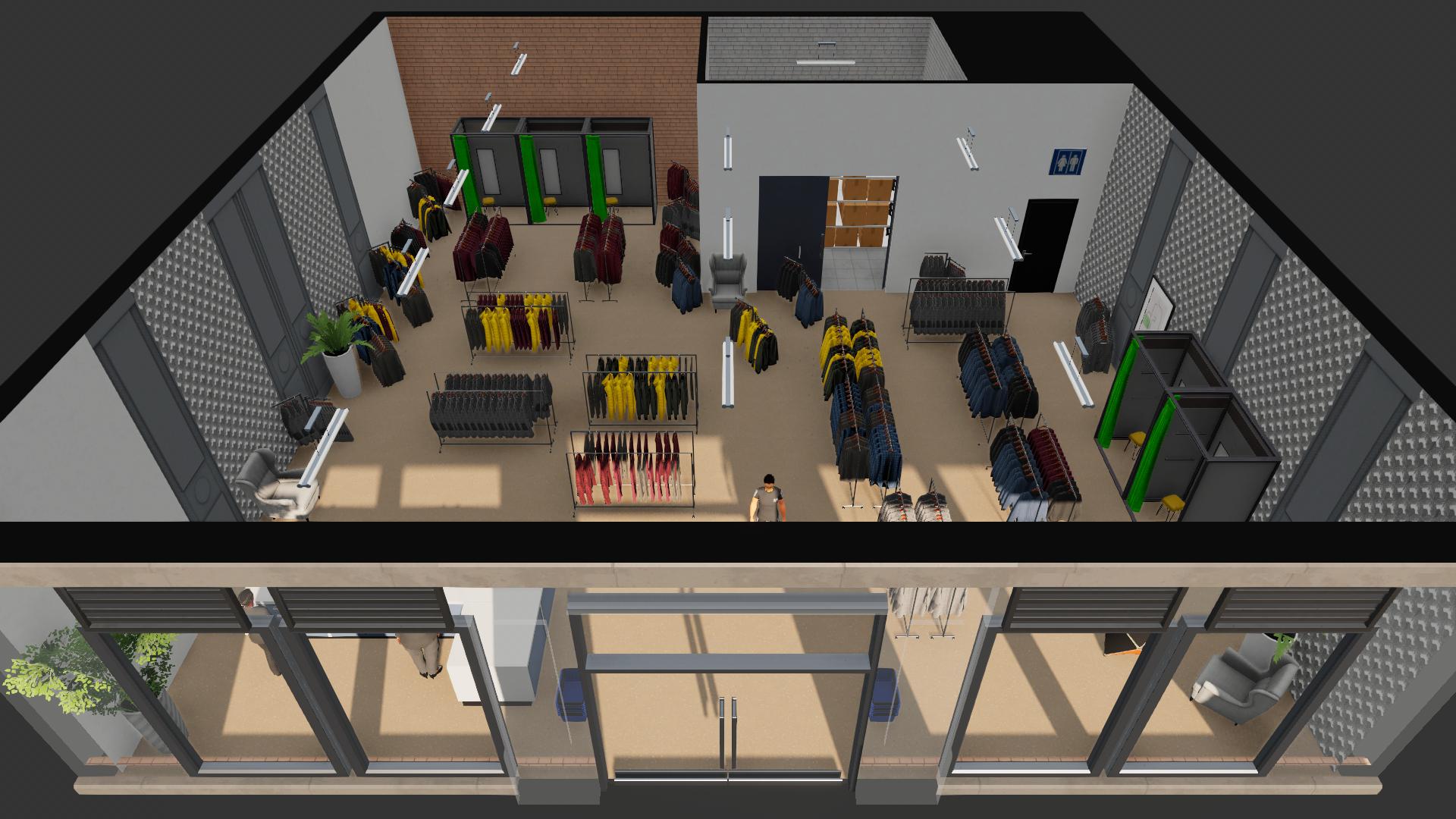 Clothing Store (30 customers)