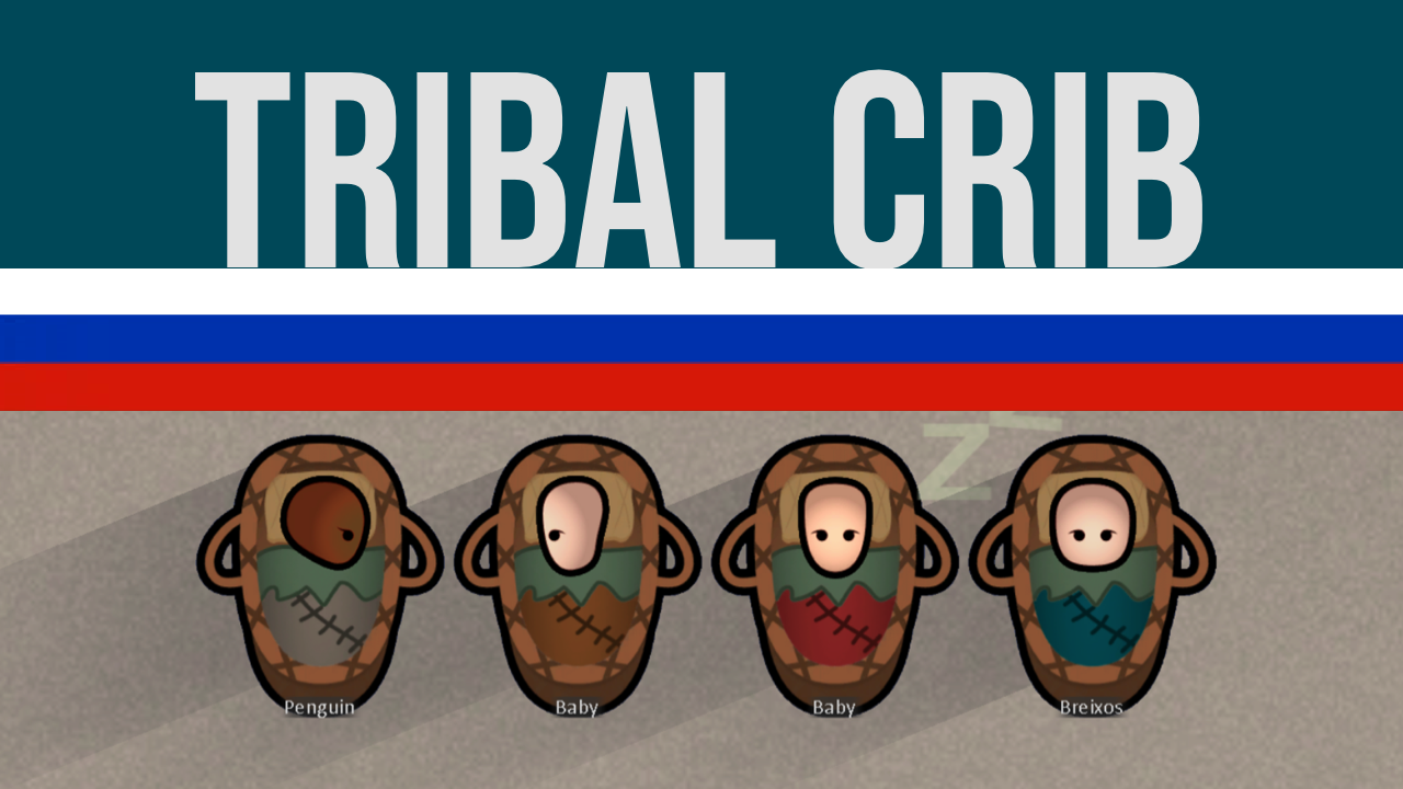 Tribal Crib ru mod preview for RimWorld
