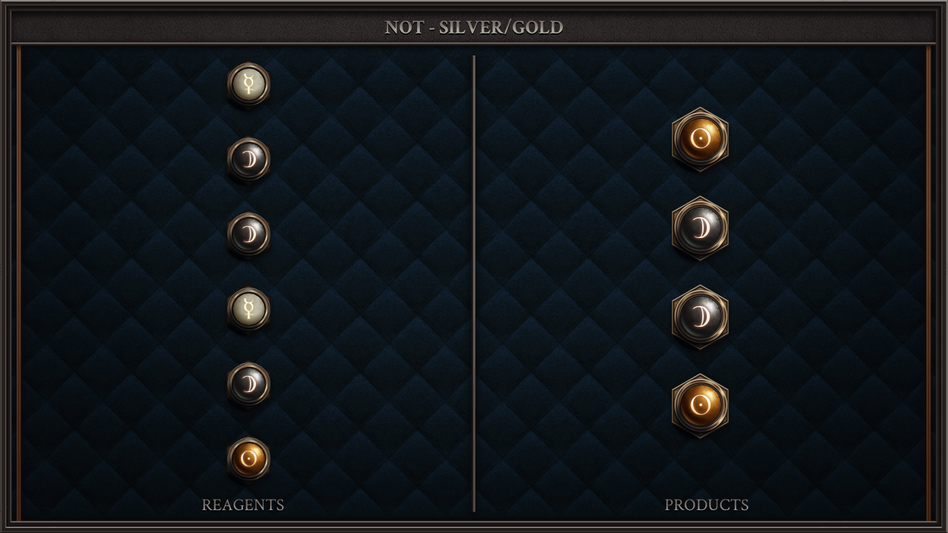 NOT - SILVER/GOLD
