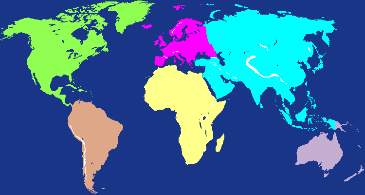 world but with continents
