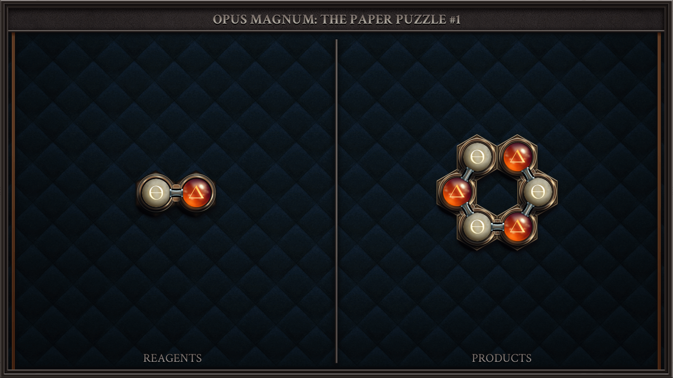 OPUS MAGNUM: THE PAPER PUZZLE #1