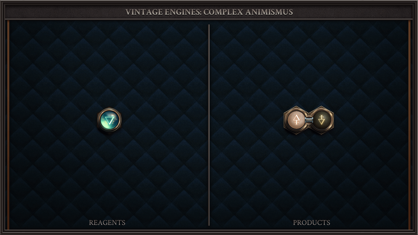 VINTAGE ENGINES: COMPLEX ANIMISMUS