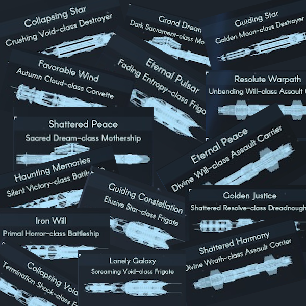 [0.3] Expanded and Categorized Alien Ship Names