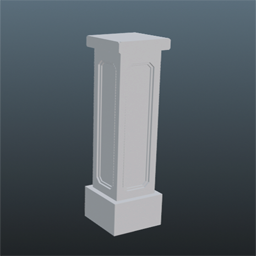 Balustrade Base post Corner 85cm