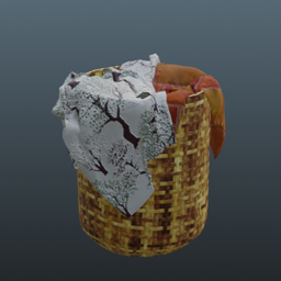 Basket with Clothes 2