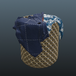 Basket with Clothes 3