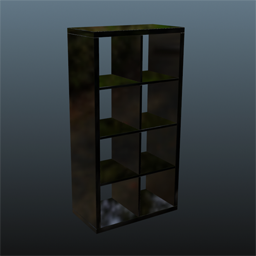 Ikea Kallax Shelf 2x4 Black Gloss