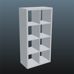 Ikea Kallax Shelf 2x4 White Solid