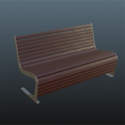 Garden Bench 2m Mahagoni