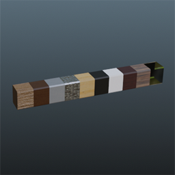 Pole horizontal 25x5x5 Pine (wallmounted)