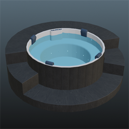 Round Jacuzzi 3x3m Black Spruce