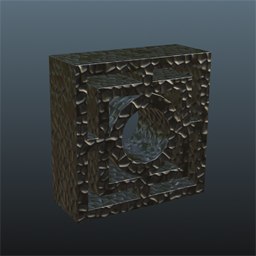 Deco block V1 Hammered Metal