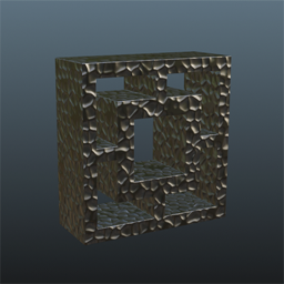 Deco block V2 Hammered Metal