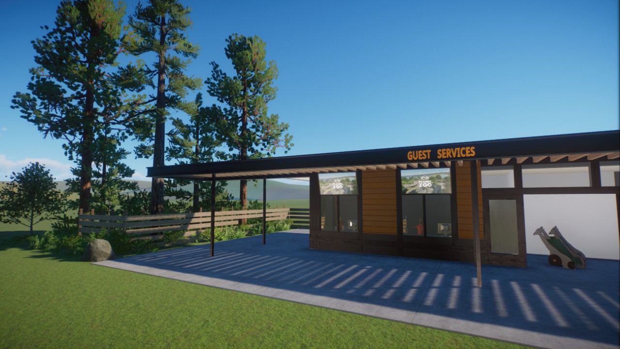 Modern Guest Sevices Building