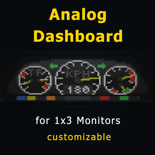 Analog Instrument Cluster / Car Dashboard M124