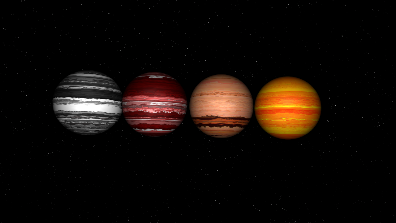 Big Red, Grey, Tan, Orange, and Purple!