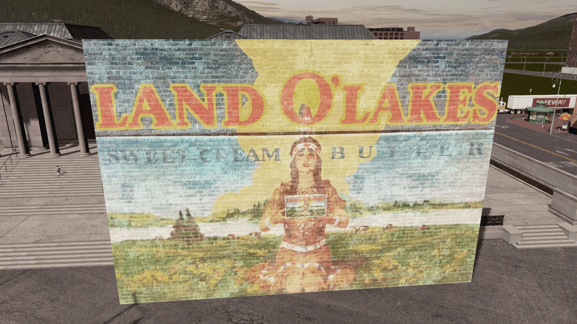 Land o lakes mural (1950's)
