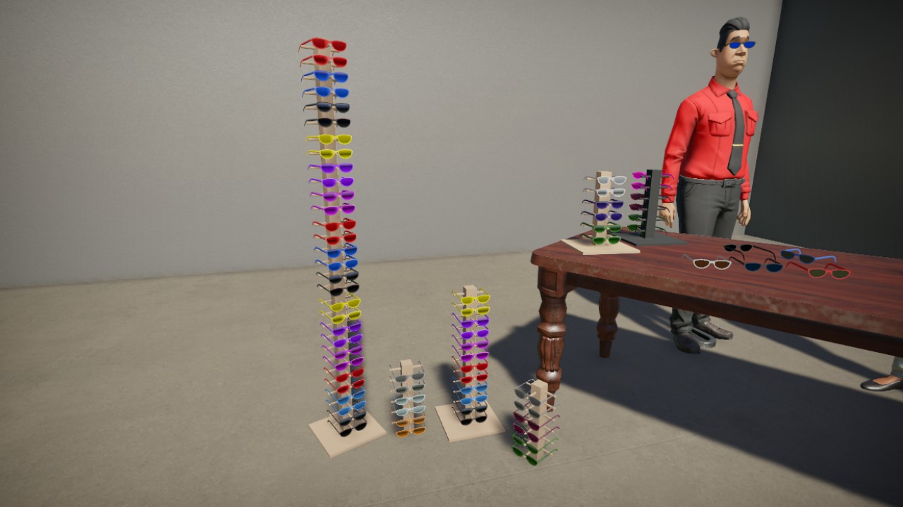 Sun Glasses Stand Extended