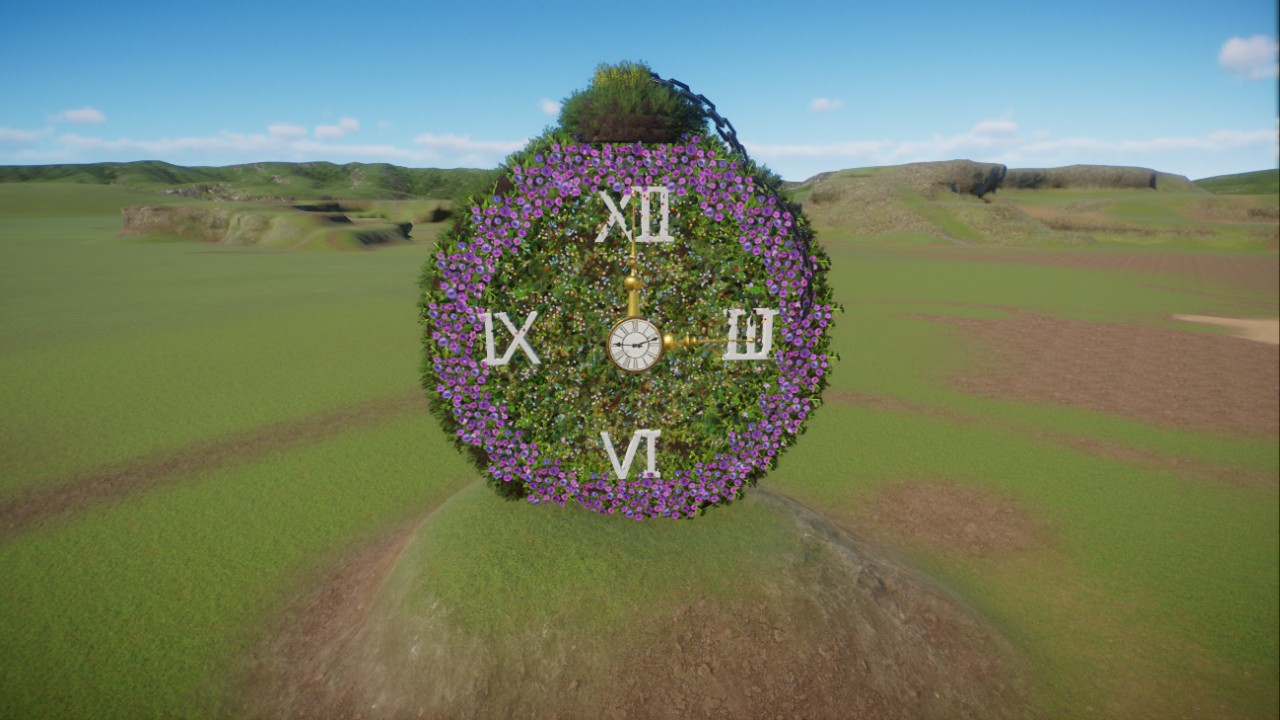 Nomja´s Blumen Uhr