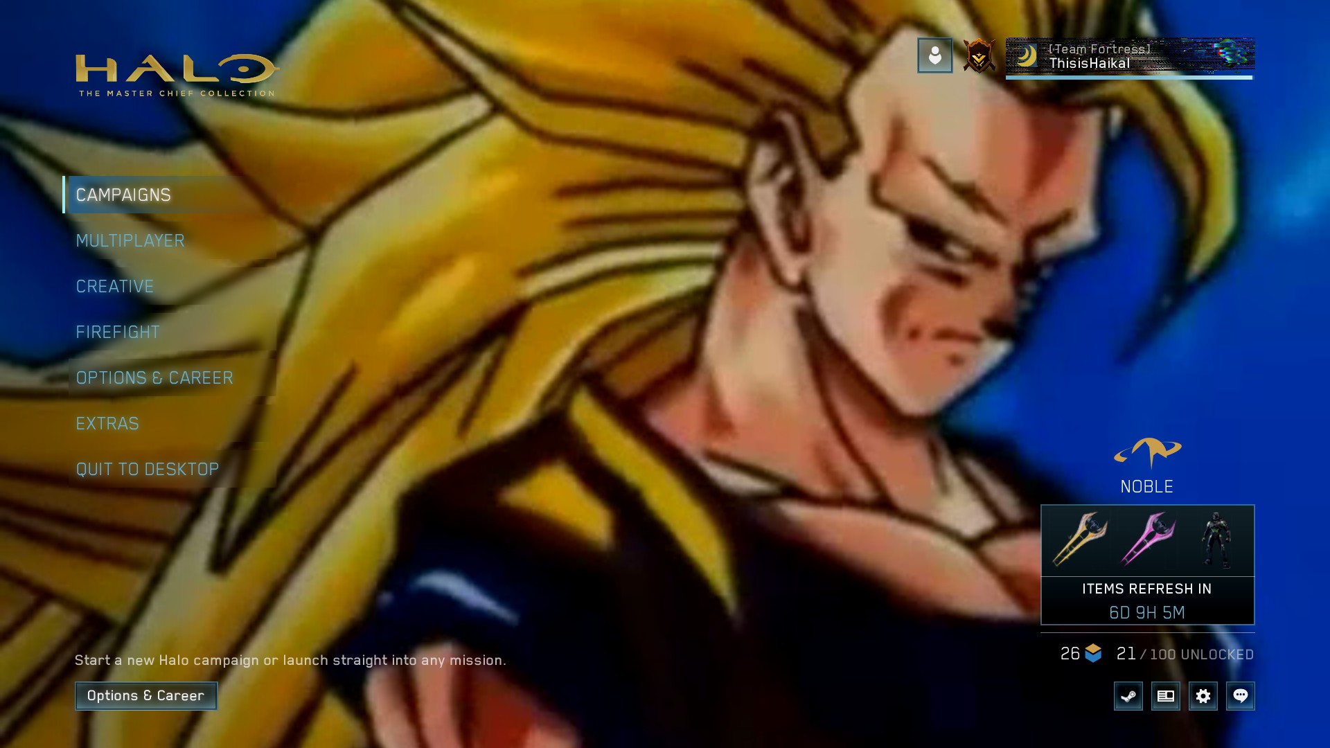 SSJ3 Goku meme background