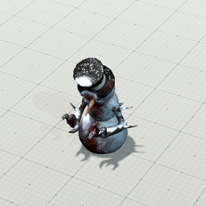 Horror snowman