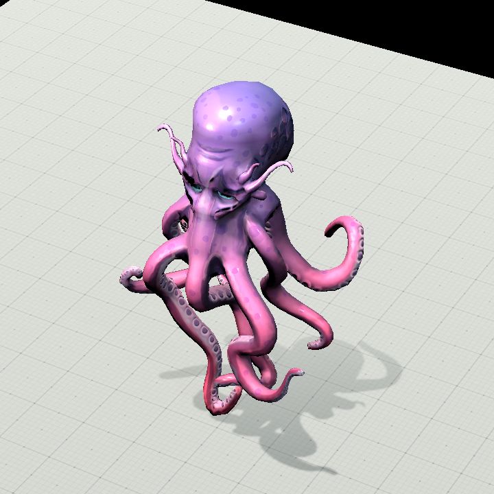 Octopus floating