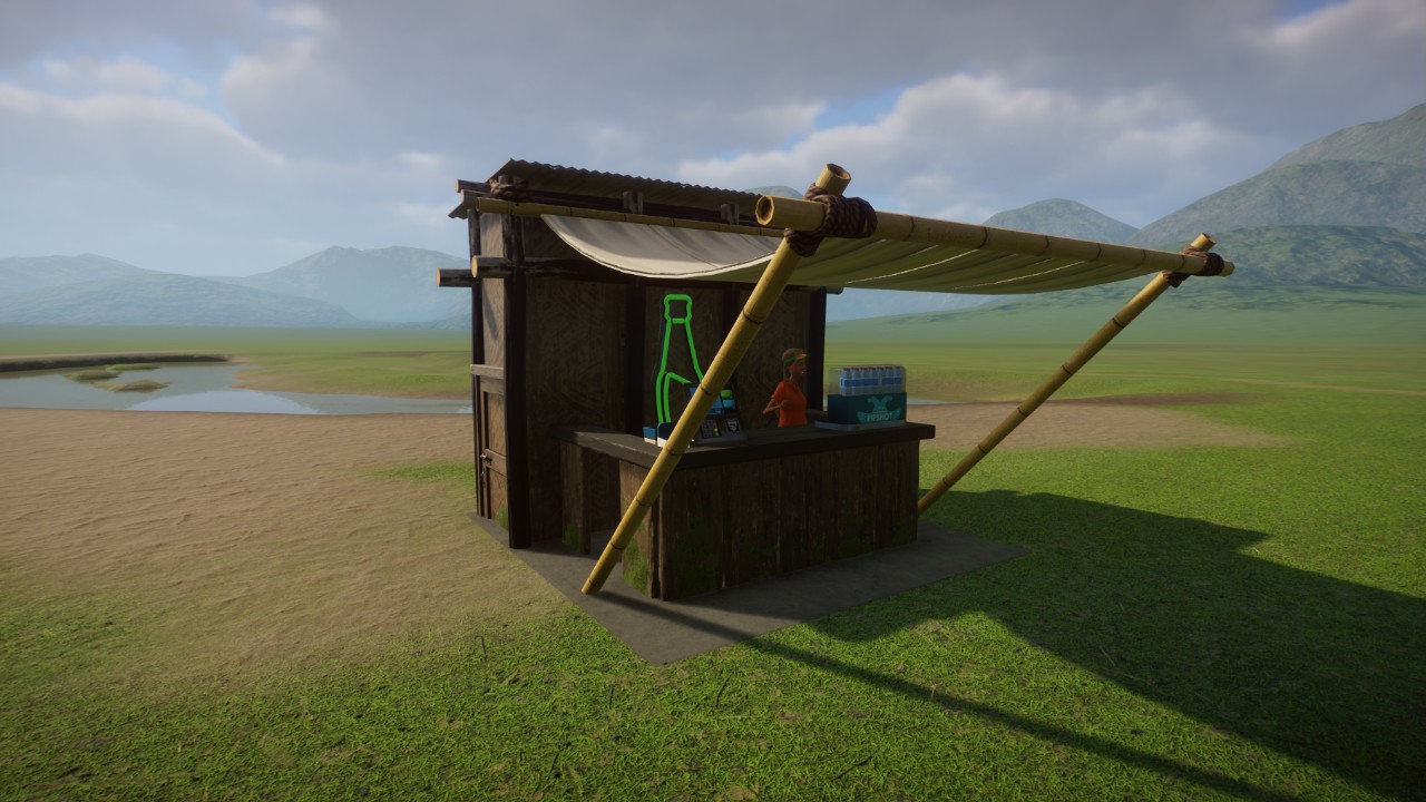 Tropical food/ drinks stand