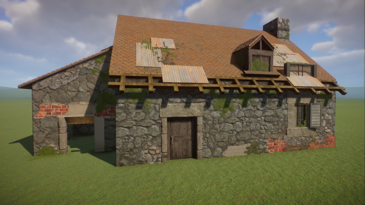 Grungy farm house