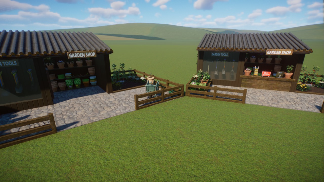 Garden Shop - Two options, scenic only or with Information kiosk