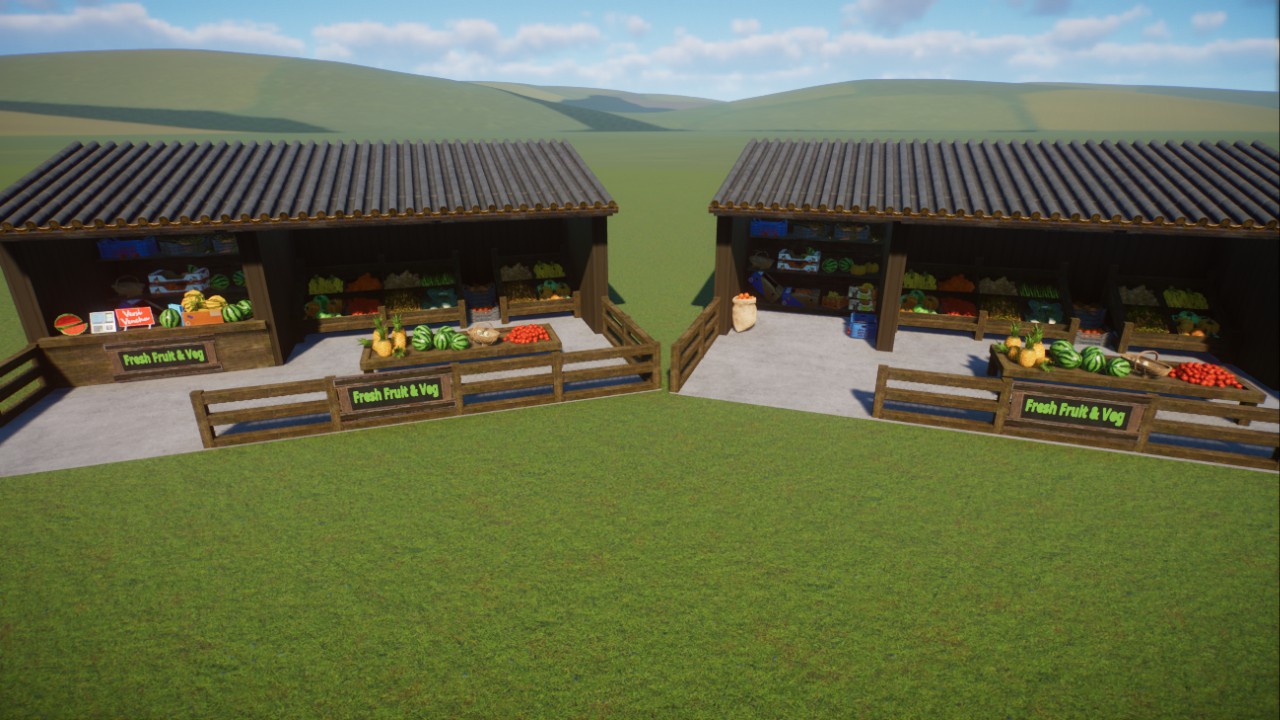 Fruit and Veg shop - Two options, Scenic only or with Just a Momento kiosk