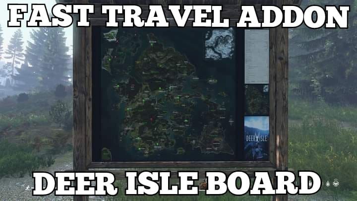 Fast Travel Deer Isle Board (addon)